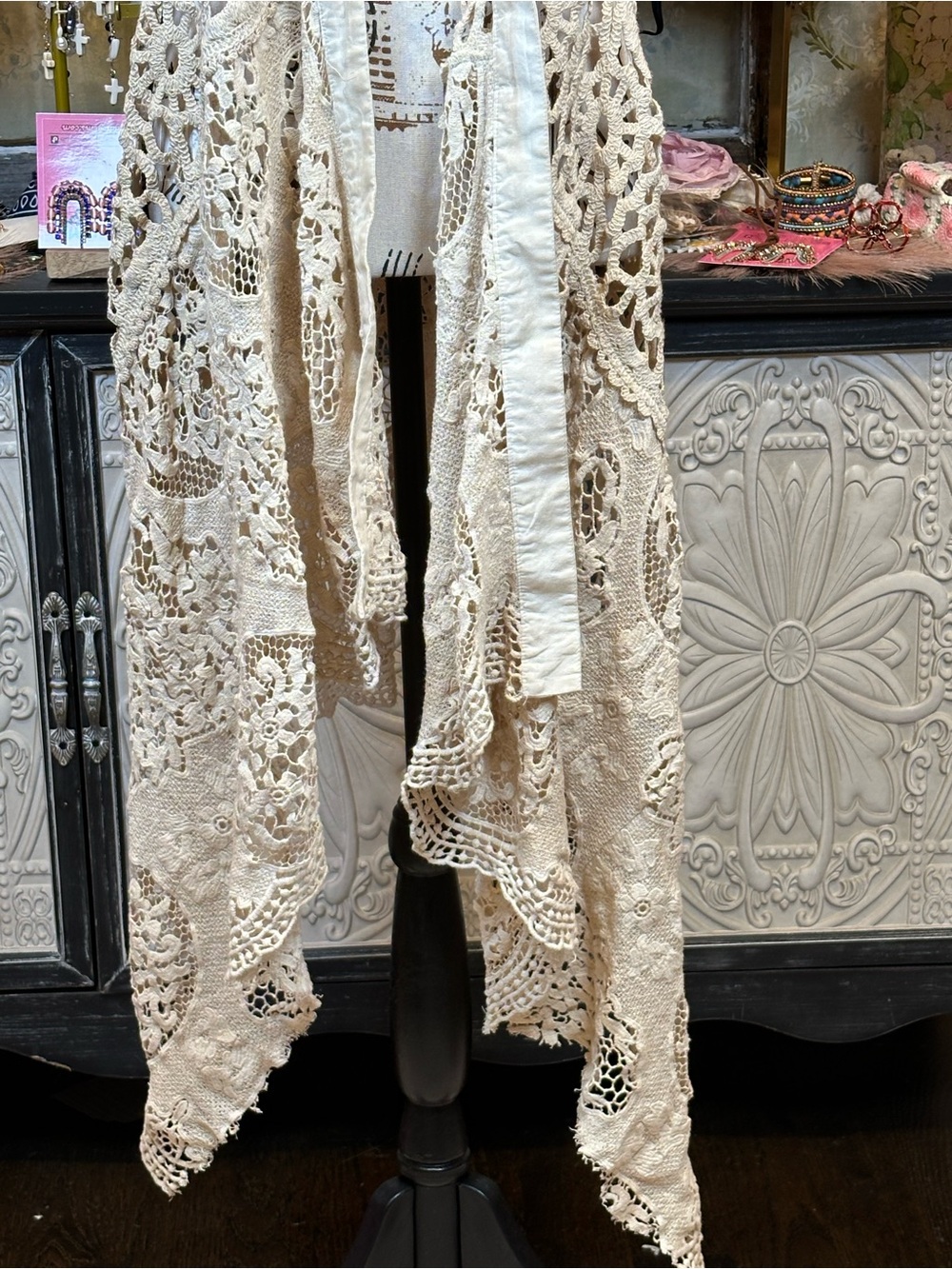 A RARE BIRD-Magdalena Crocheted Duster - Picture 8 of 10